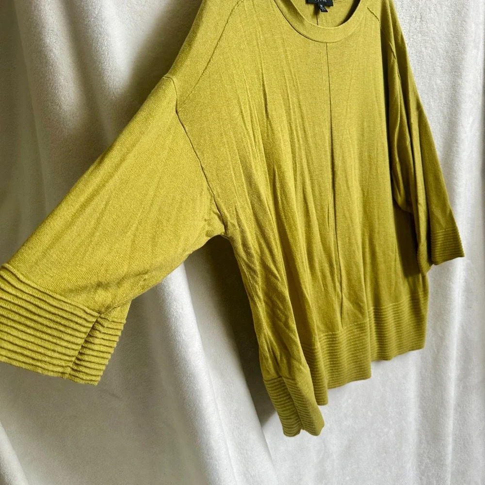 Cyrus Chartreuse Acid Green Oversized Dolman Sleeve Knit Sweater Plus Size 3X